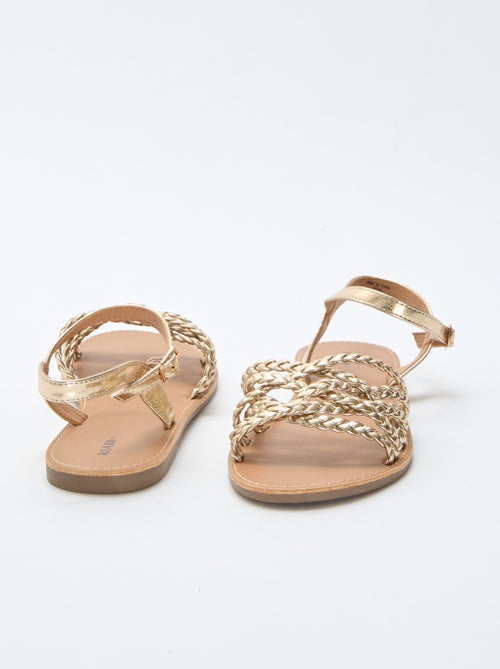 Sandálias multi tiras trançadas - Kiabi