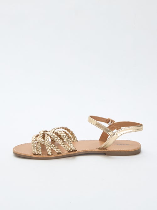 Sandálias multi tiras trançadas - Kiabi