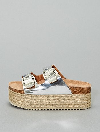 Sandálias prateadas 'Xti' - Kiabi