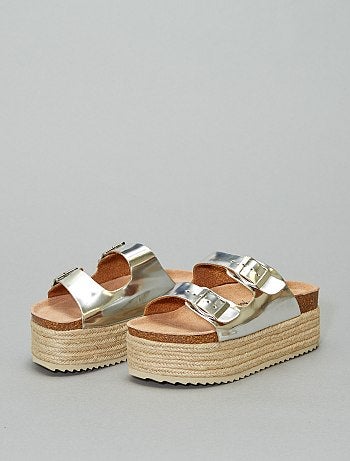 Sandálias prateadas 'Xti' - Kiabi
