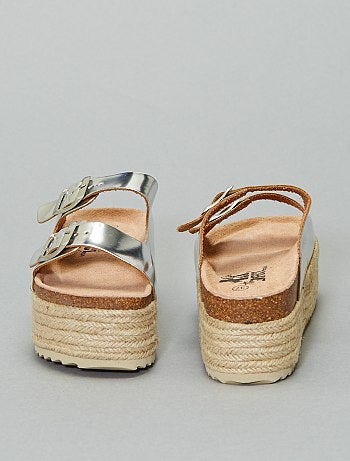 Sandálias prateadas 'Xti' - Kiabi