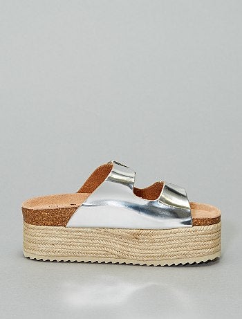 Sandálias prateadas 'Xti' - Kiabi