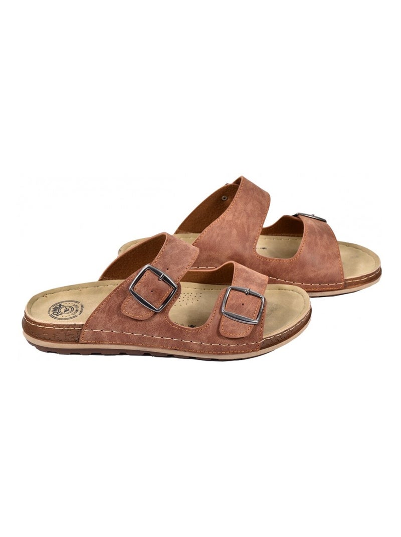 Sandalias PREMIUM Castanho-capuccino - Kiabi