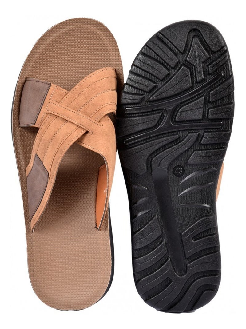 Sandalias Premium Chinelo Camelo - Kiabi