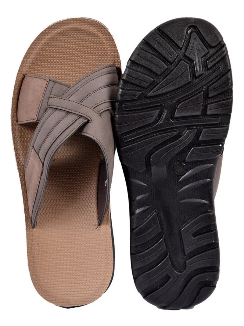 Sandalias Premium Chinelo Castanho - Kiabi