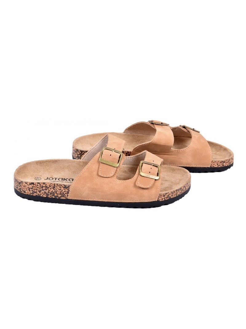 Sandalias PREMIUM Fivela Camelo - Kiabi
