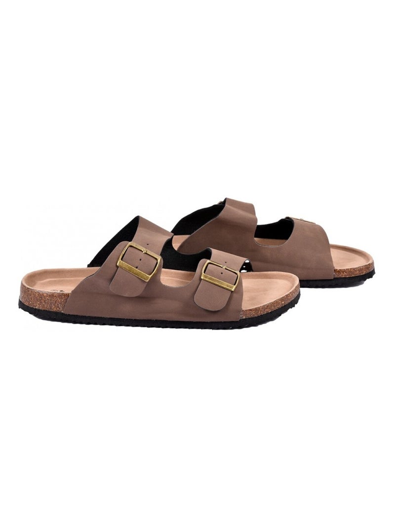 Sandalias PREMIUM Fivela Castanho - Kiabi