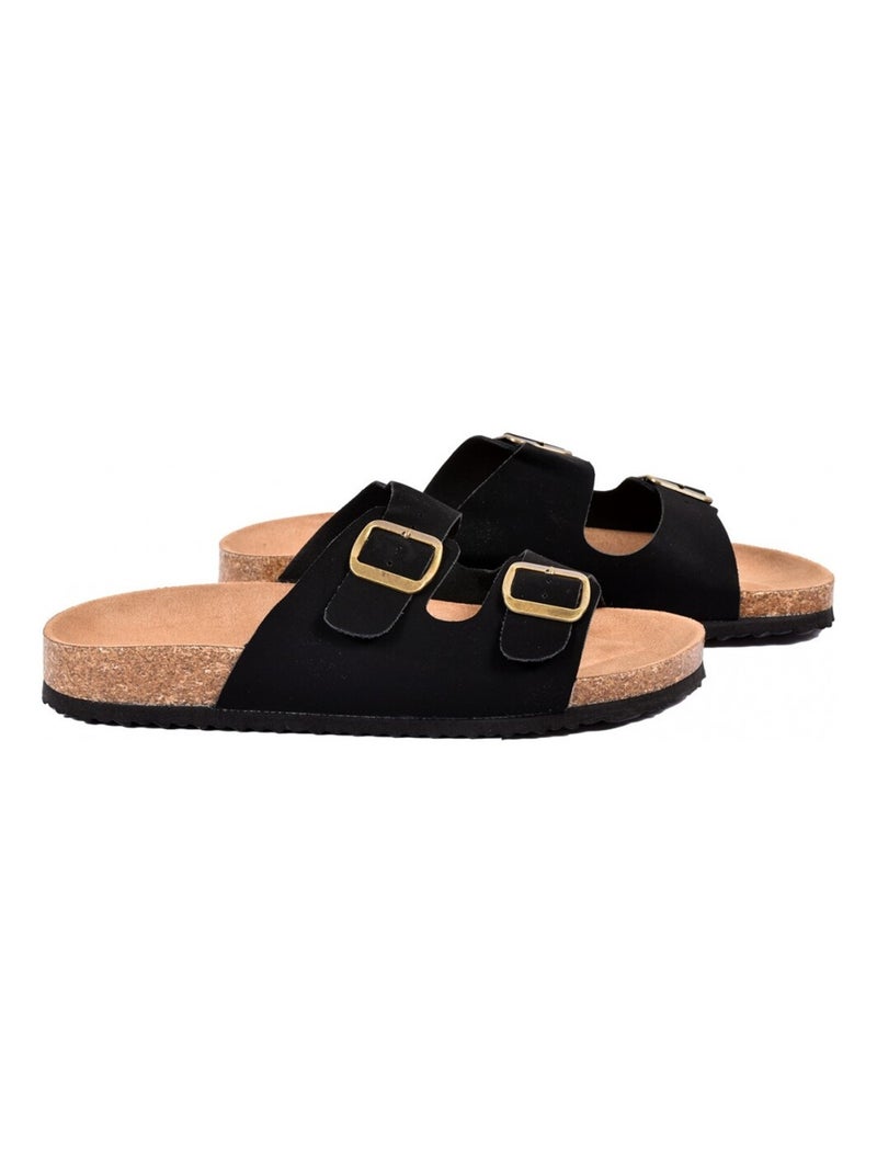 Sandalias PREMIUM Fivela Preto - Kiabi