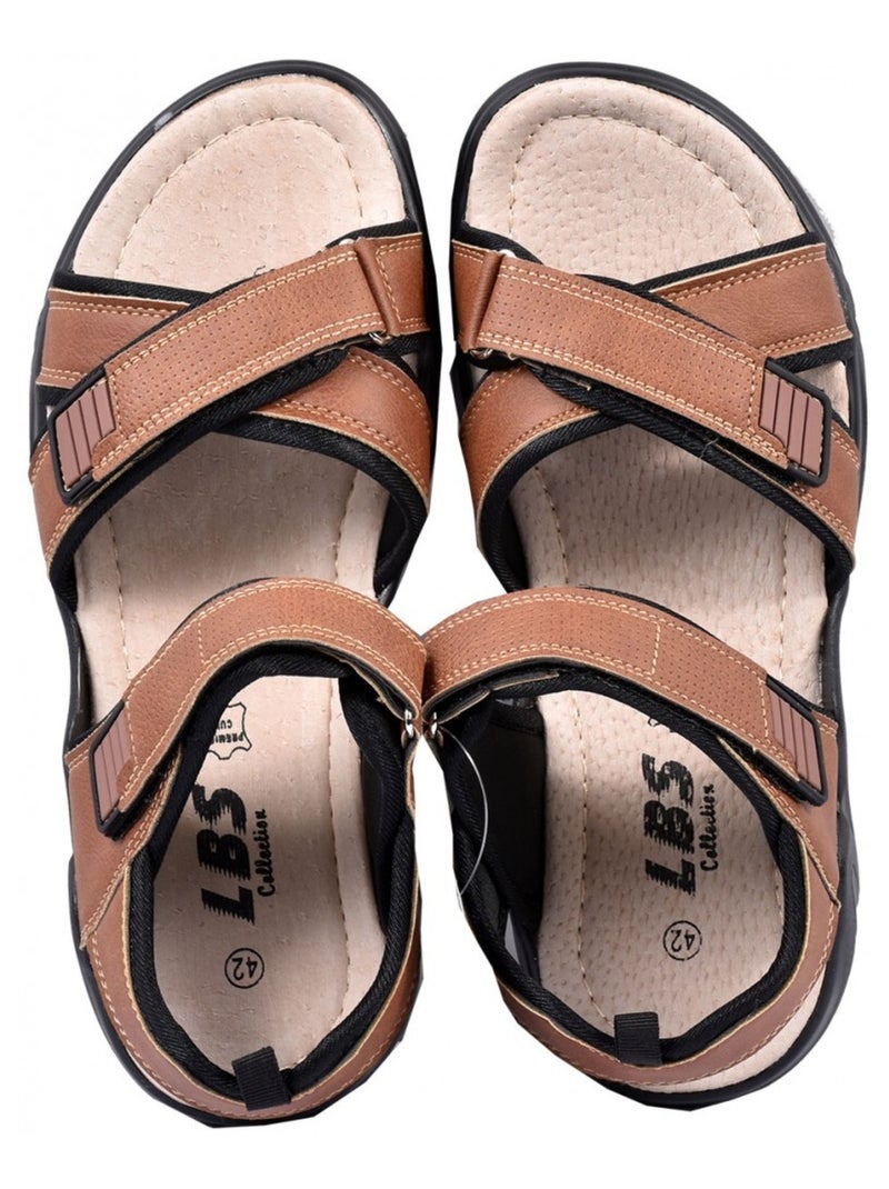 Sandalias PREMIUM LBS Scratch Camelo - Kiabi