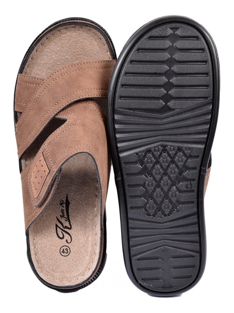 Sandalias PREMIUM Scratch Camelo - Kiabi