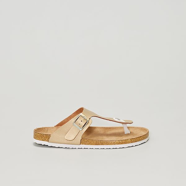 Sandálias rasas Mulher do 34 até 48 - Dourado - Kiabi - 13,00€