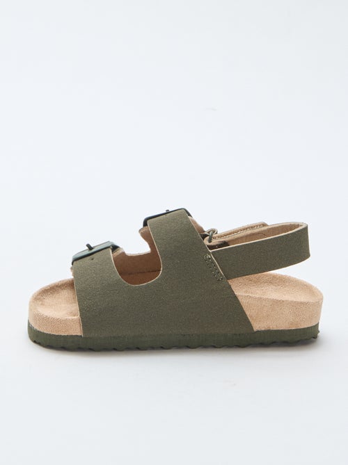 Sandálias rasas em camurça - Kiabi