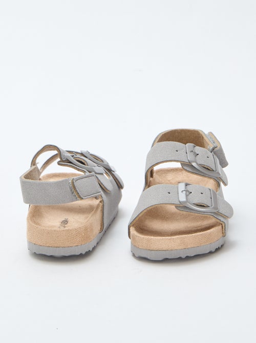 Sandálias rasas em camurça - Kiabi