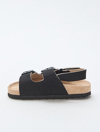 Sandálias rasas em camurça