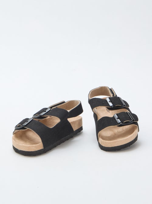 Sandálias rasas em camurça - Kiabi