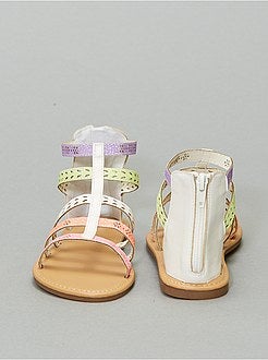 Sandálias romanas brilhantes - Kiabi