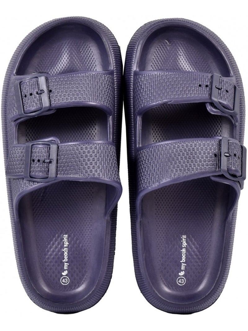 Sandalias Tamancos EVA Fivela Azul-marinho - Kiabi
