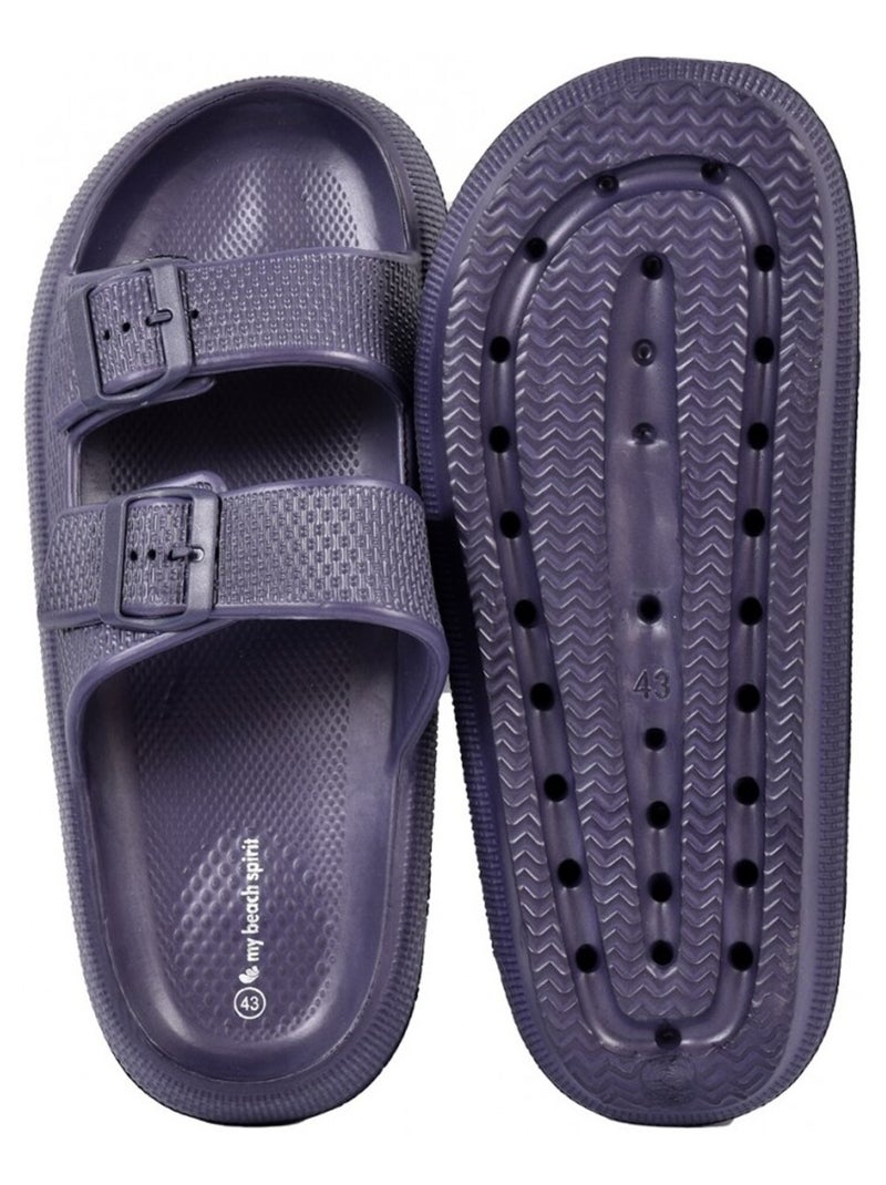 Sandalias Tamancos EVA Fivela Azul-marinho - Kiabi