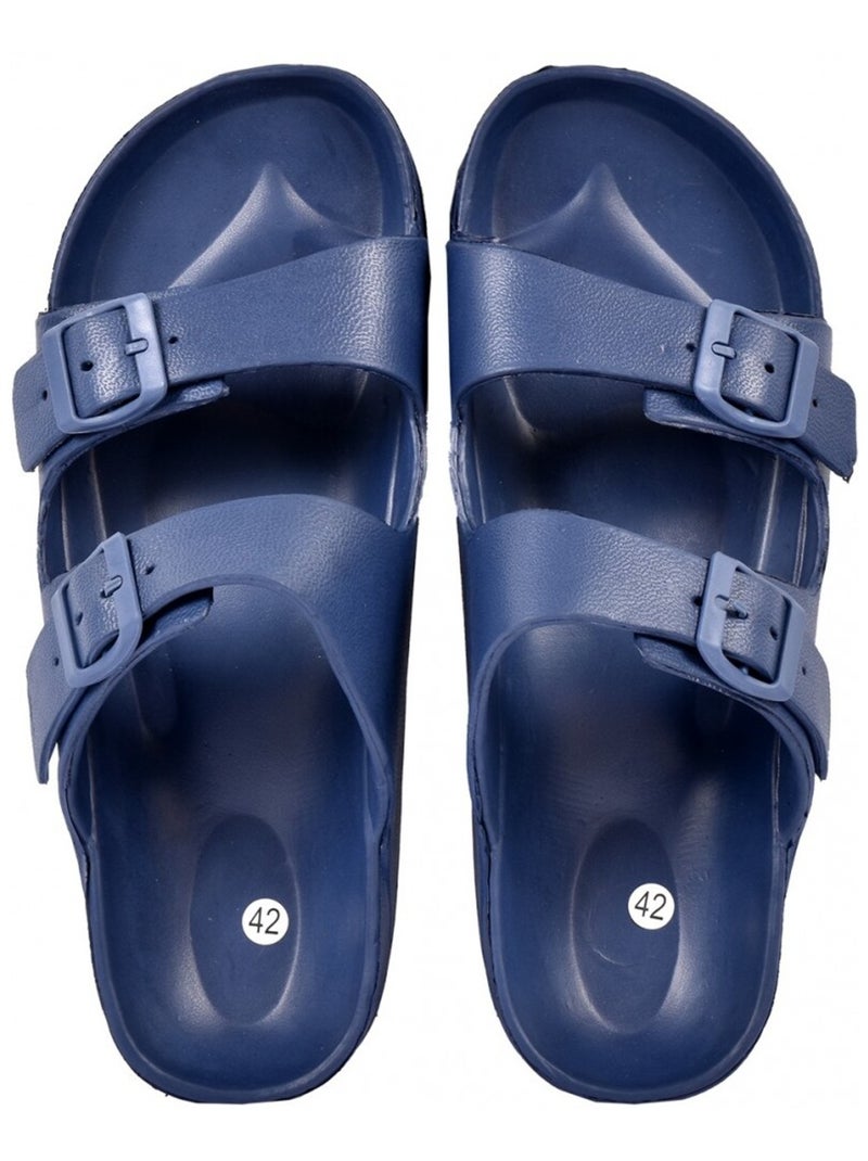 Sandalias Tamancos EVA Fivela Azul-marinho - Kiabi