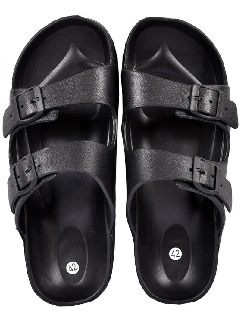 Sandalias Tamancos EVA Fivela Preto - Kiabi