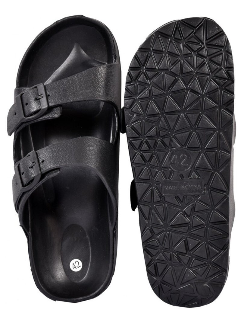 Sandalias Tamancos EVA Fivela Preto - Kiabi