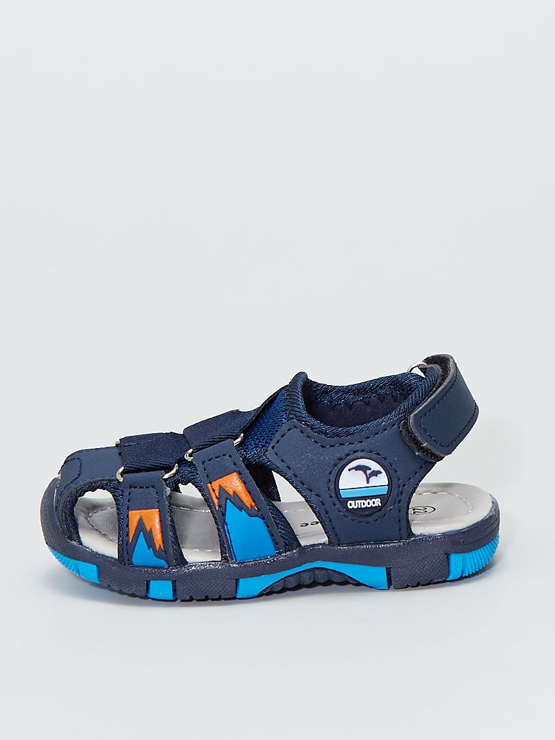 Sandálias tipo desportivo Azul Naval - Kiabi