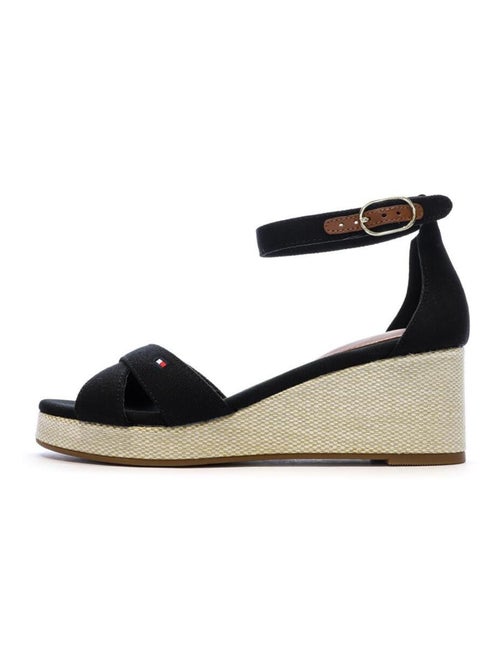 Sandálias Tommy Hilfiger Flag Criss-cross Pretas para Mulher - Kiabi Sandálias Tommy Hilfiger Flag Criss-cross Pretas para Mulher - Kiabi
