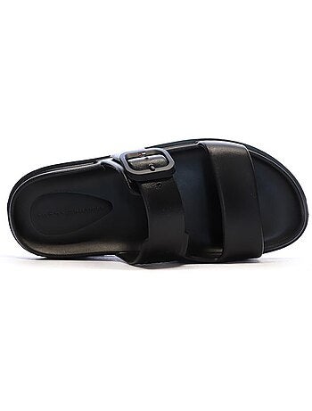 Sandálias tommy hilfiger light double pretas para mulher