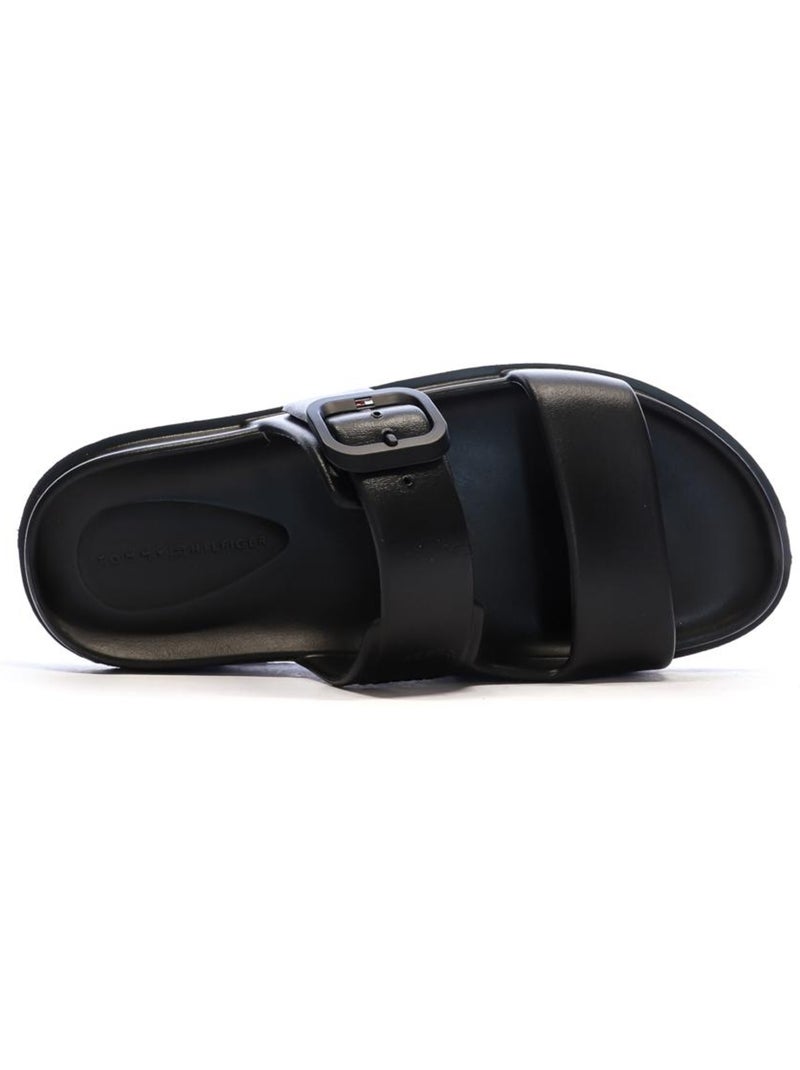 Sandálias tommy hilfiger light double pretas para mulher Preto - Kiabi