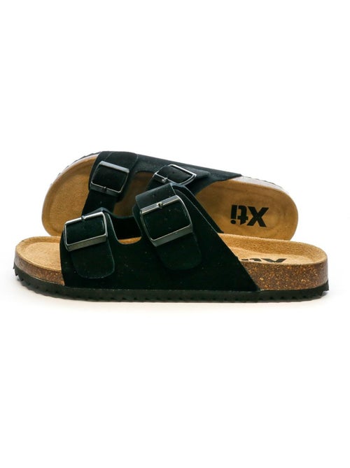 Sandálias Xti de Couro Pretas para Homem 142553 - Kiabi Sandálias Xti de Couro Pretas para Homem 142553 - Kiabi