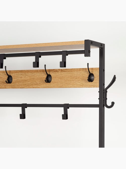 Sapateira max home entrada madeira e aço 4 prateleiras 102x40x180 cm - Kiabi