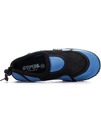 Sapatilhas aquáticas infantis cool shoe skin azul/preto