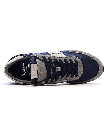 Sapatilhas azuis para homem pepe jeans buster supra