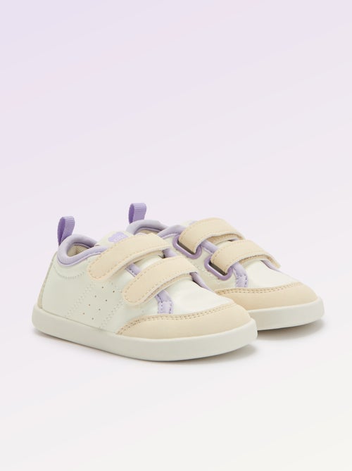 Sapatilhas baixas com fecho de velcro - Barefoot - Kiabi