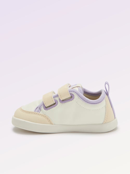 Sapatilhas baixas com fecho de velcro - Barefoot - Kiabi