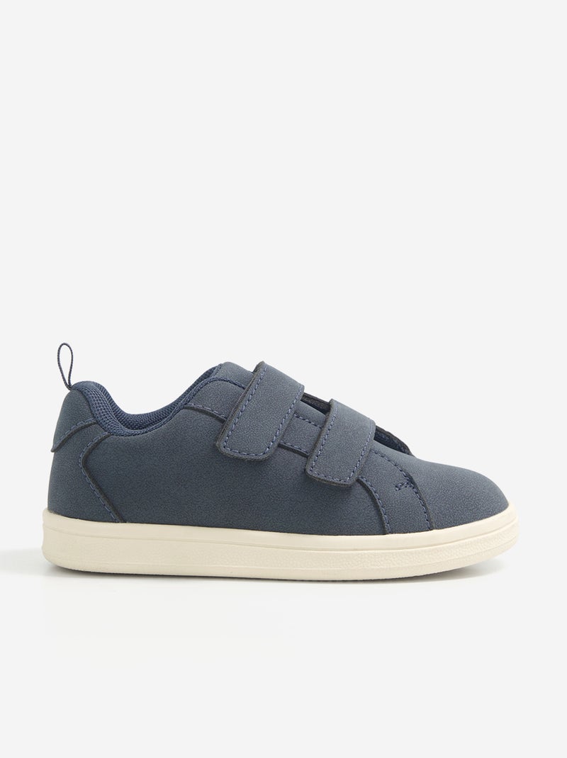 Sapatilhas baixas com fecho de velcro Azul - Kiabi