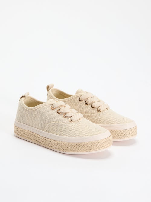 Sapatilhas baixas com sola de corda - Kiabi