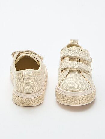 Sapatilhas baixas de lona com sola de corda
