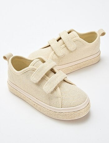 Sapatilhas baixas de lona com sola de corda