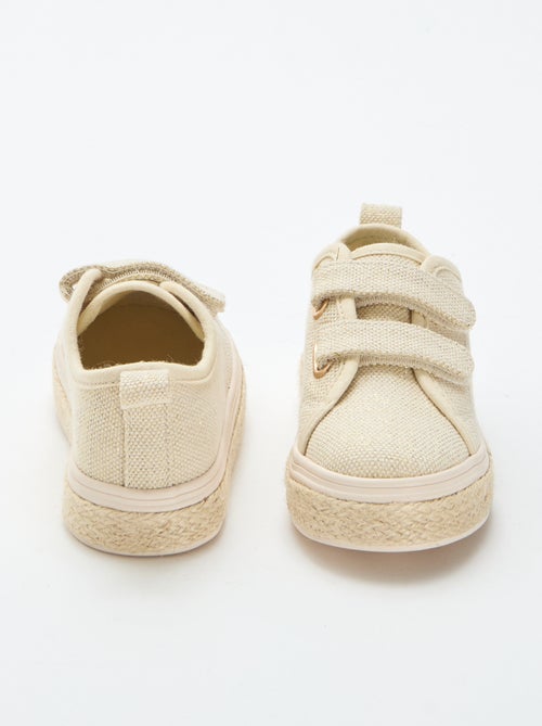 Sapatilhas baixas de lona com sola de corda - Kiabi
