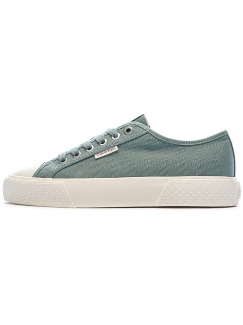 Sapatilhas Baixas de Renda Azul para Mulher Calvin Klein Jeans - Kiabi