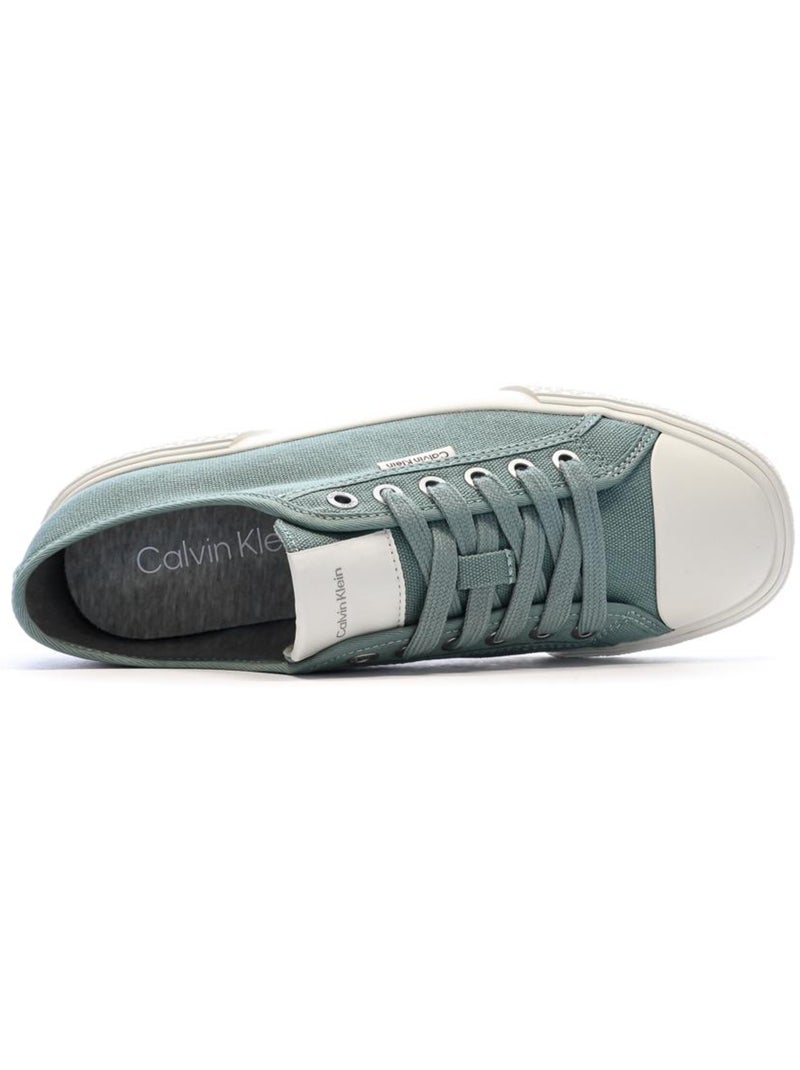 Sapatilhas Baixas de Renda Azul para Mulher Calvin Klein Jeans Azul - Kiabi
