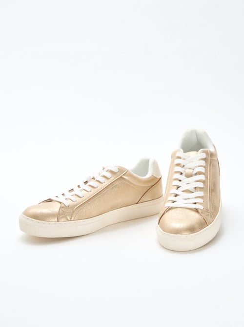 Sapatilhas baixas em camurça brilhante - Kiabi