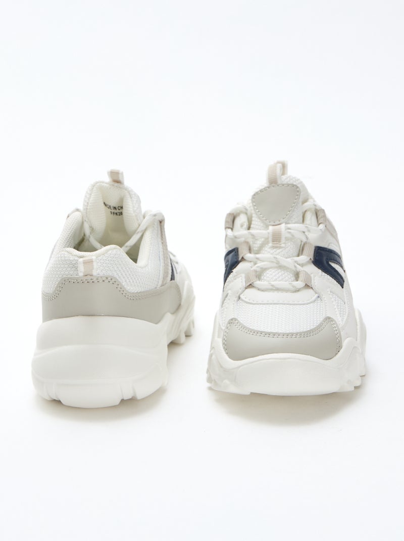 Sapatilhas baixas estilo running Cinza - Kiabi