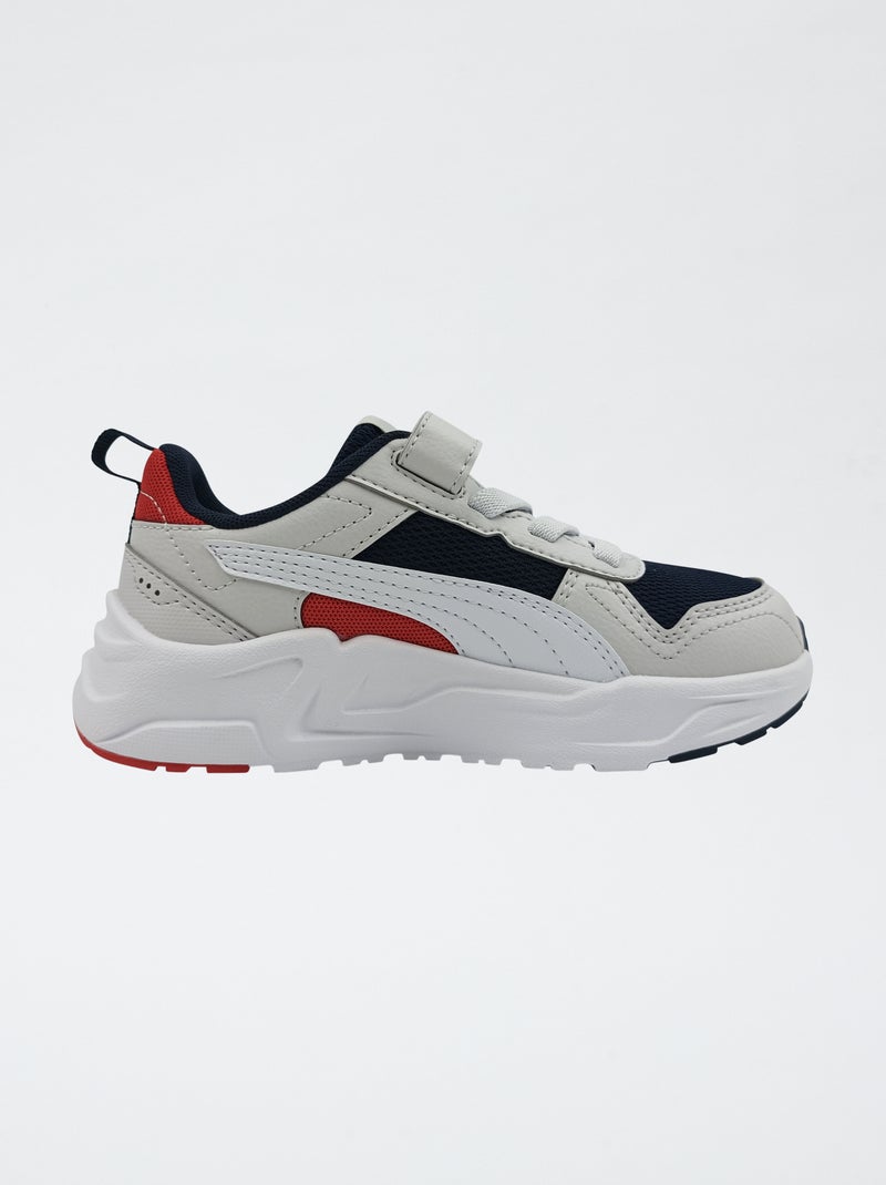 Sapatilhas baixas 'PUMA' com atacadores e fechos de velcro Azul - Kiabi
