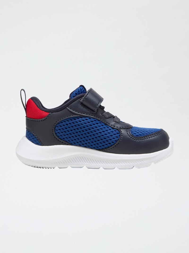 Sapatilhas baixas 'PUMA' com velcro e atacadores Azul - Kiabi