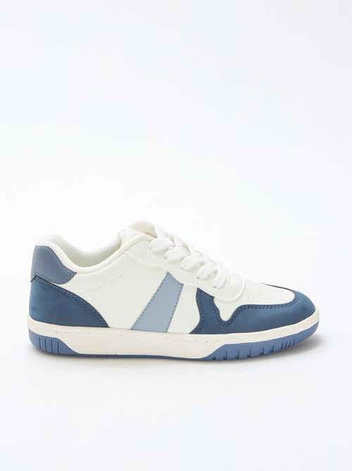 Sapatilhas baixas reforçadas tricolor - Kiabi