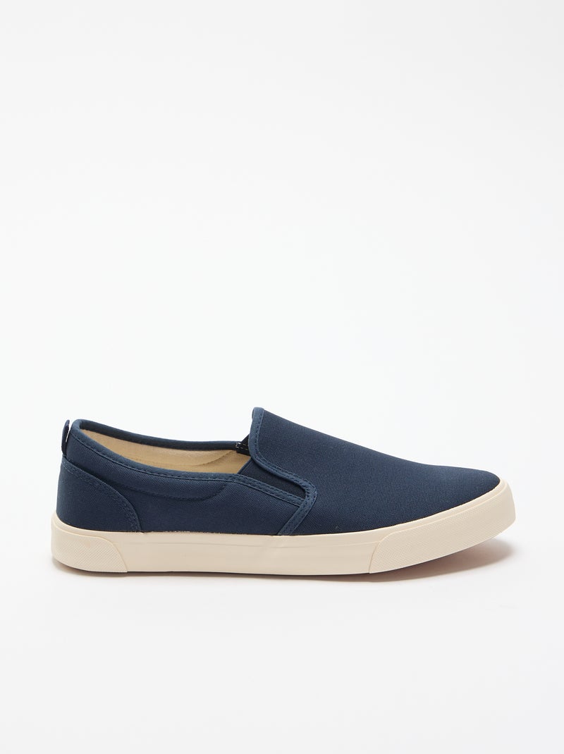Sapatilhas baixas slip-on Azul - Kiabi