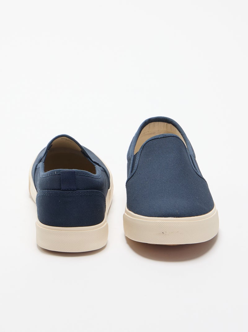 Sapatilhas baixas slip-on Azul - Kiabi