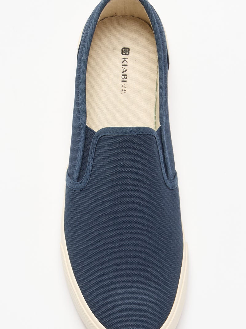 Sapatilhas baixas slip-on Azul - Kiabi